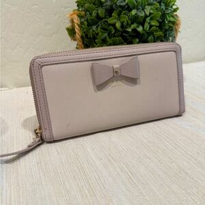 Kate Spade Grey/Lavender Bow Wallet
